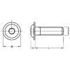 Ref. 0016 739 525 - Tornillo Carenado Moto (ISO 7380-2)