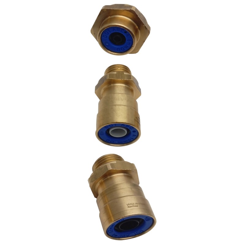Ref. 0760 43 - Conector Raufoss Latón Recto