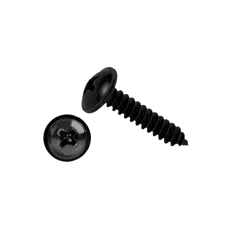 0045 42 19 - Tornillo rosca chapa Philips, cincado negro ala ancha