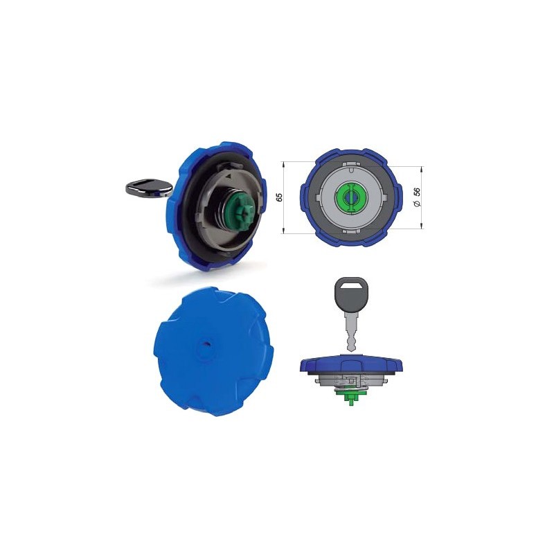 Ref. 0895 670 048 - Tapón AdBlue Ø60 RENAULT/VOLVO/SCANIA