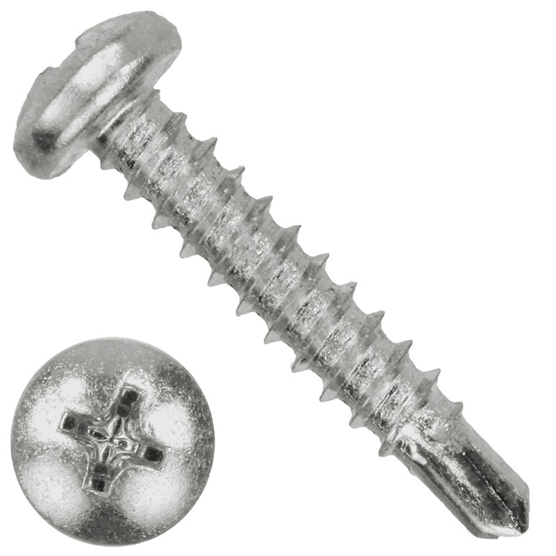 Ref. 0051 42 19 - Tornillo autoperforante cabeza cilíndrica philips, cincado (DIN 7504-N)