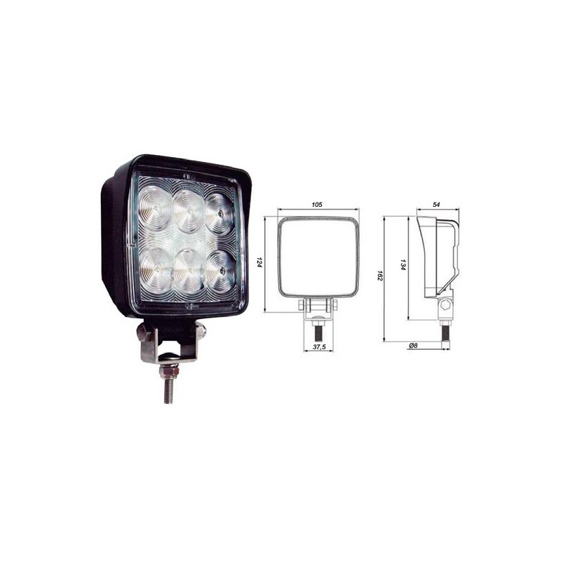 Ref. 0895 259 022 - Faro de trabajo Led 105x124