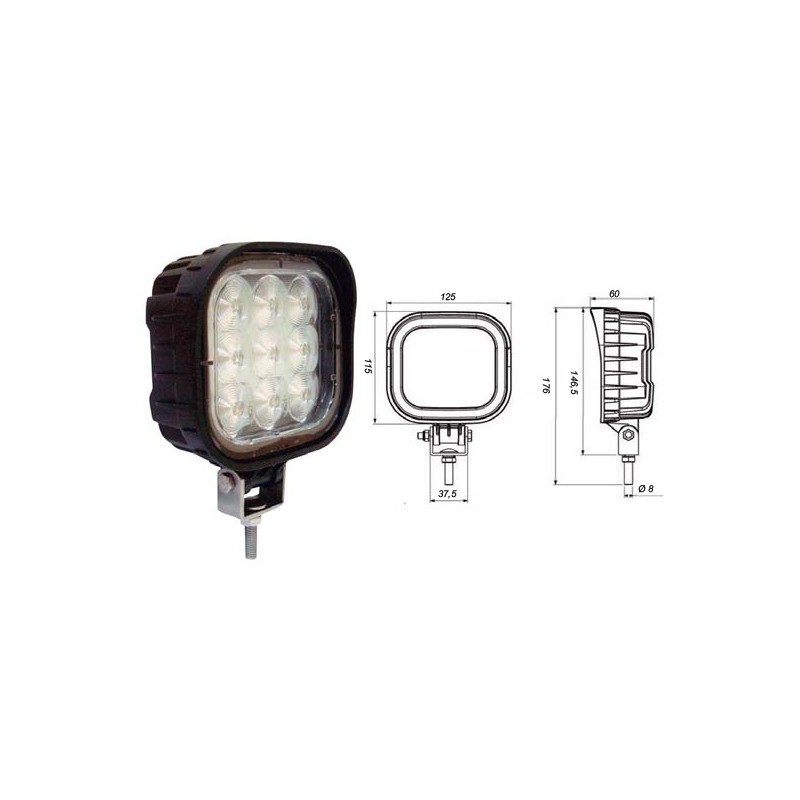 Ref. 0895 259 020 - Faro de trabajo Led 125x115