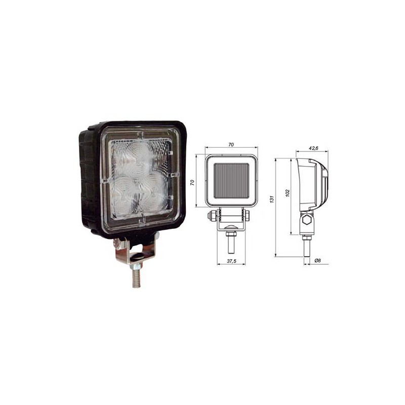 Ref. 0895 259 021 - Faro de trabajo Led 70x70