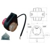 Ref. 0895 259 016 - Piloto anchura blanco-rojo 12/24V