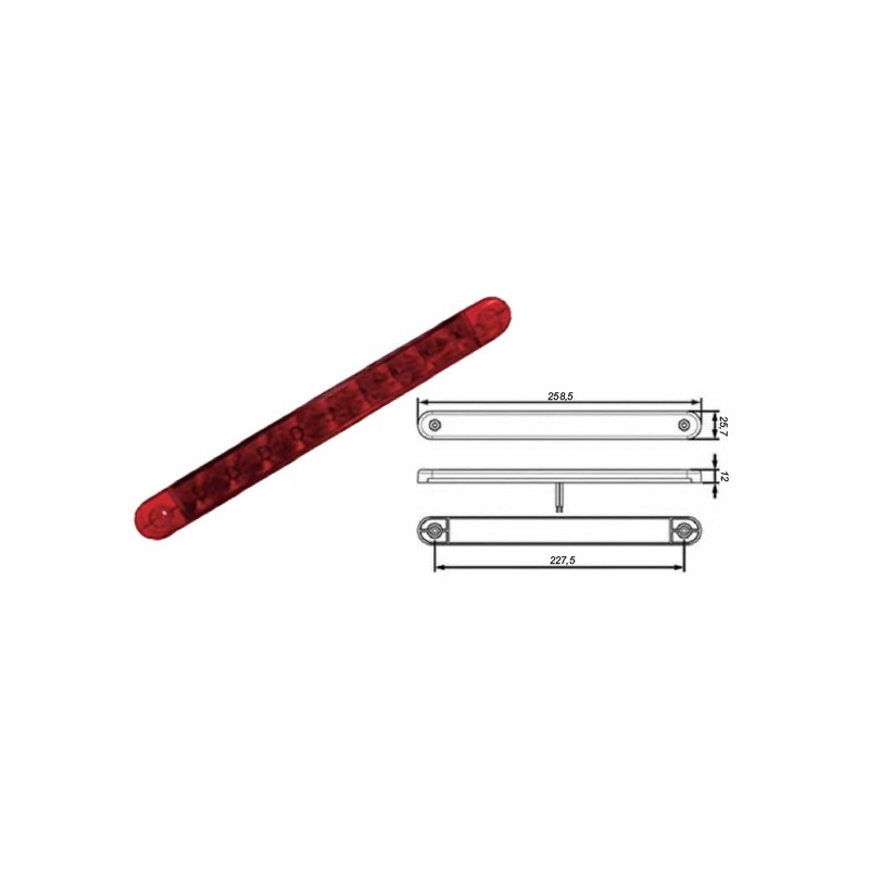 Ref. 0895 259 024 - Tercera Luz de Freno Led