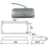 Ref. 0895 256 010 - Plafón Interior Rectangular LED 130x46
