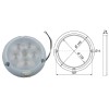 Ref. 0895 256 004 - Plafón LED Interior de Superficie con Interruptor