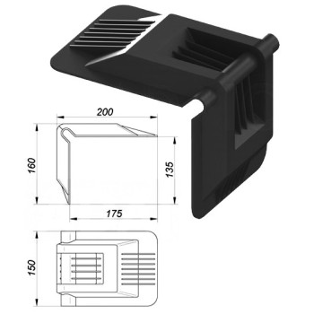 Ref. 0895 230 094 - Cantonera para bobinas de papel