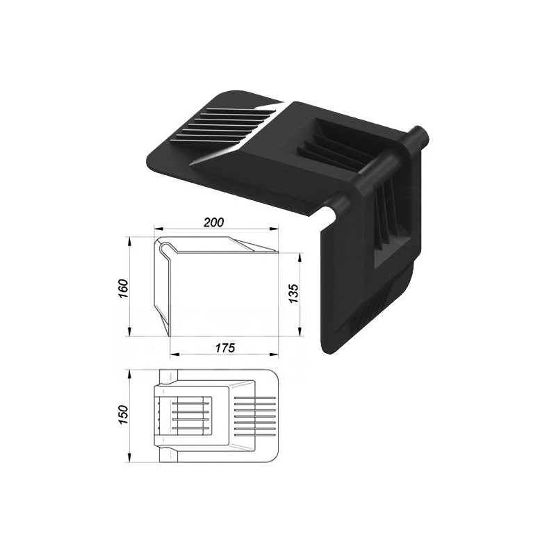 Ref. 0895 230 094 - Cantonera para bobinas de papel