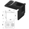 Ref. 0895 230 094 - Cantonera para bobinas de papel