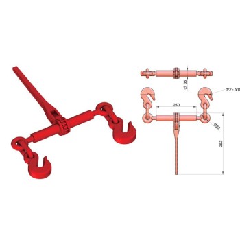Ref. 0895 100 060 - Tensor de cadena con argolla-gancho 1/2-5/8