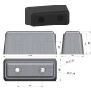 Ref. 0895 170 162 - Tope Paragolpes Goma 195x80x80mm.