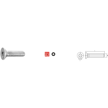 Ref. 0970 061431080 - Tornillo DIN 7991 Inoxidable A-2 M10