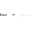 Ref. 0970 061431080 - Tornillo DIN 7991 Inoxidable A-2 M10