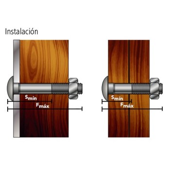 Ref. 0970 061441030 - Tornillo DIN 603 Inoxidable A-2 M10