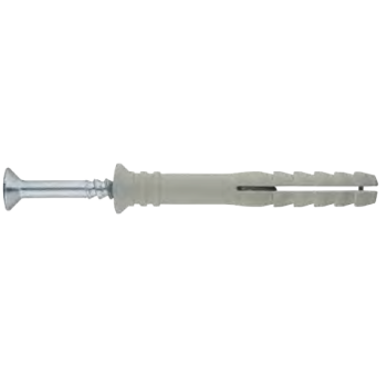 Ref. 0970 070245035 - Taco Clavable de Nylon Premontado, Poliamida 6.6, Cabeza Avellanada