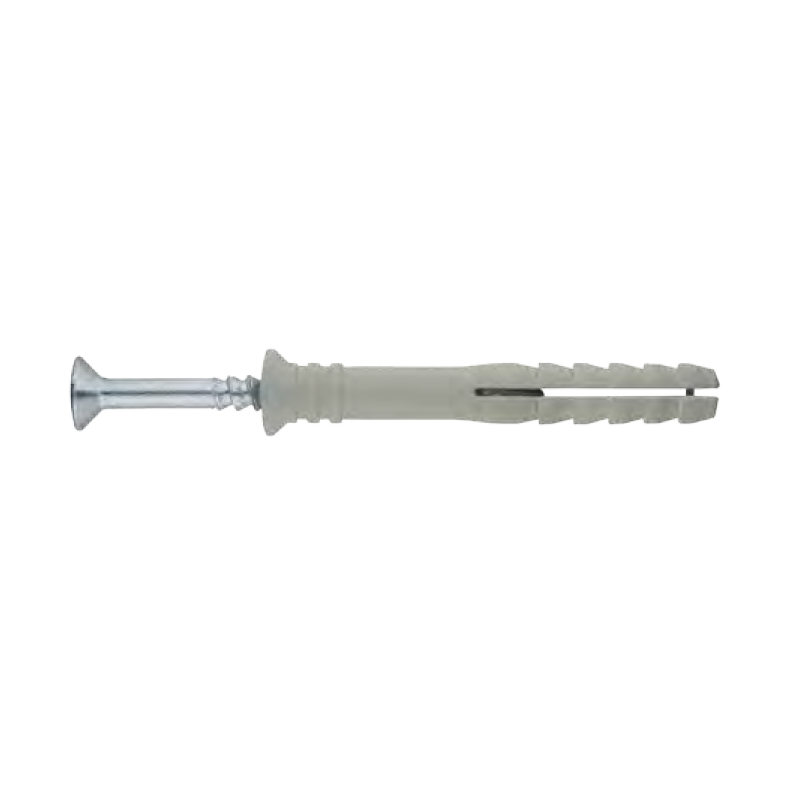 Ref. 0970 070245035 - Taco Clavable de Nylon Premontado, Poliamida 6.6, Cabeza Avellanada