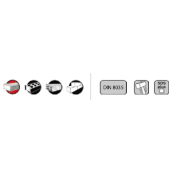 Ref. 0970 1107210210 - Broca Cyclone SDS-PLUS Construcción