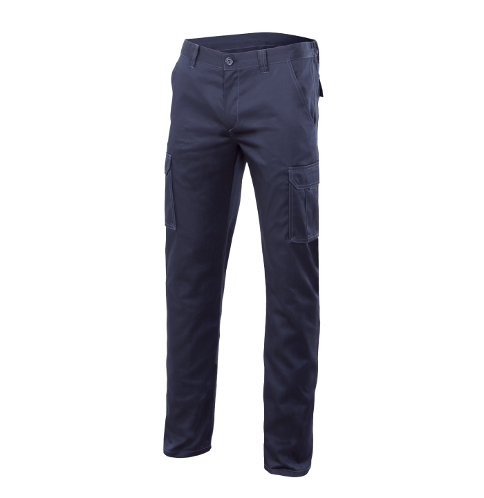 PANTALON MULTIBOLSILLOS STRETCH GOMA GRIS T-50