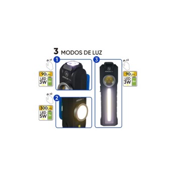 REF. 0801 020 000 - Avcar Lámpara de bolsillo a batería 300/250/90 lúmenes