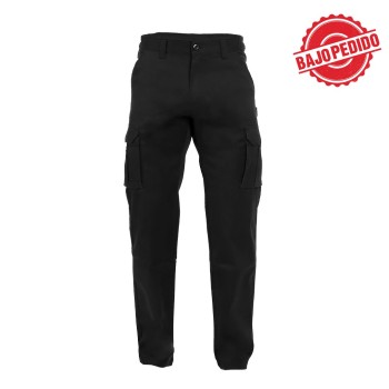 Ref. 0899 160 006 - Pantalón Multibolsillos Elton Negro Forro Interior Micropolar
