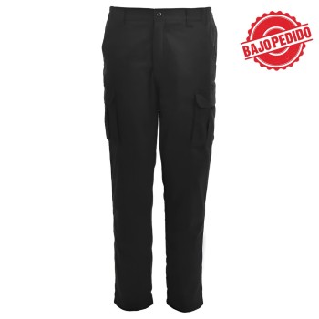 Ref. 0899 167 005 - Pantalón Multibolsillos Map Negro 100% Algodón