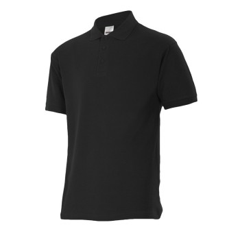 Polo Manga Corta Negro
