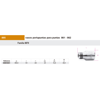 Adaptador porta puntas 3/8"