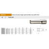 Vaso largo para tornillos macho Torx 1/2