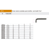 Llave macho acodada huella Torx