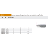 Puntas de 1/4 para tornillos con huella de cruz Phillips
