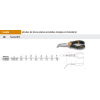 Alicate Bocas planas curvas Bimaterial