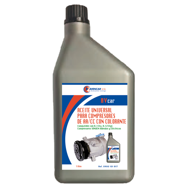 Ref. 0900 101 817 - Avcar Aceite Universal para Compresores de AA/CC con Colorante