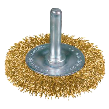 Ref. 0650 702 050 - Cepillos Circulares con vástago 6 mm Ø 50 mm Acero Latonado (Bajas revoluciones)