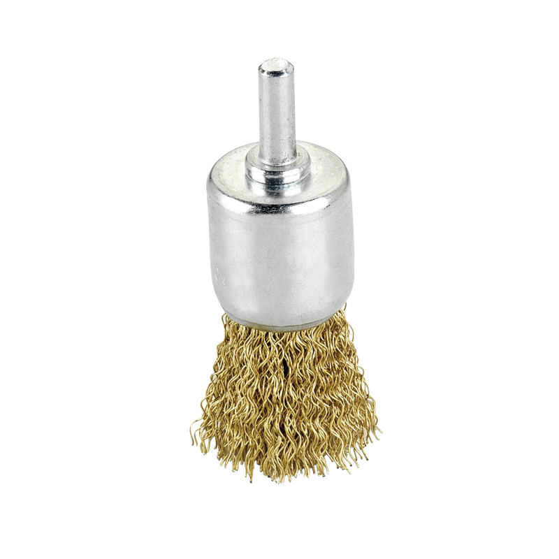Ref. 0650 802 025 - Cepillos de Pincel con vástago 6 mm Ø 25 mm Acero Latonado (Bajas revoluciones)