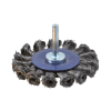 Ref. 0650 501 075 - Cepillos Circulares Alambre Trenzado con vástago 6 mm Ø 75 mm Acero (Altas revoluciones)