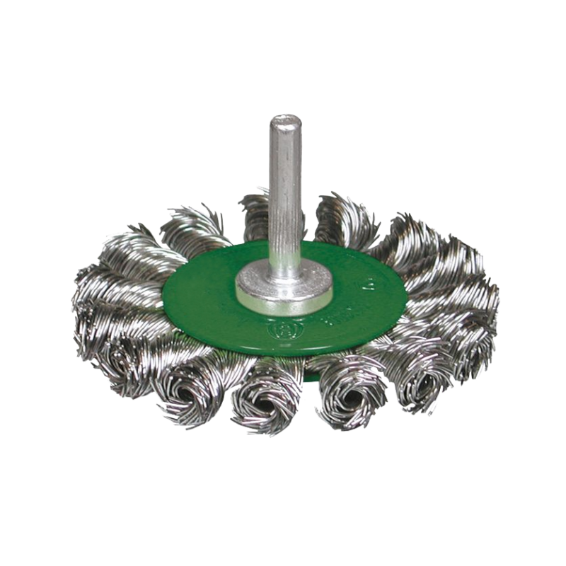 Ref. 0650 503 075 - Cepillos Circulares Alambre Trenzado con vástago 6 mm Ø 75 mm Inox (Altas revoluciones)