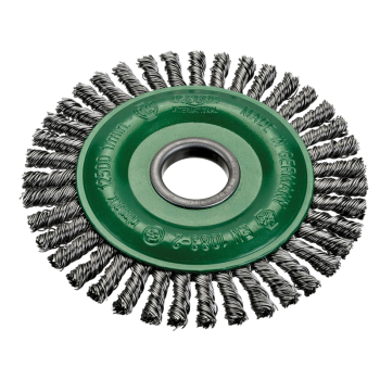 Ref. 0650 401 125 - Cepillos Circulares Alambre Trenzado agujero 22,2 mm especial soldadura para radial (Altas revoluciones)