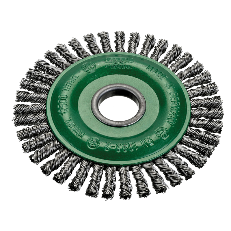 Ref. 0650 401 125 - Cepillos Circulares Alambre Trenzado agujero 22,2 mm especial soldadura para radial (Altas revoluciones)