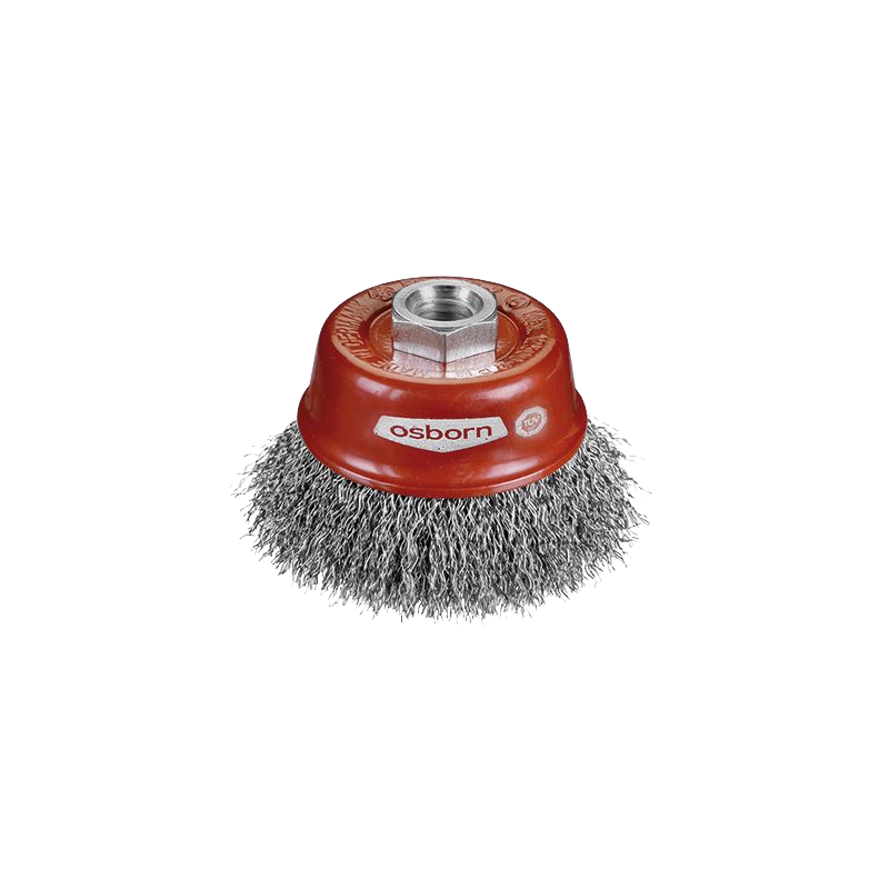 Ref. 0650 301 075 - Tazas Alambre Ondulado M-14  Ø 75 mm Acero (Altas revoluciones)