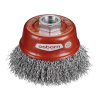Ref. 0650 301 075 - Tazas Alambre Ondulado M-14  Ø 75 mm Acero (Altas revoluciones)