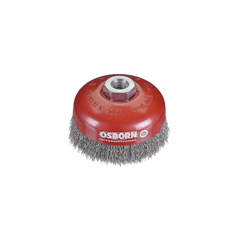 Ref. 0650 301 80 - Tazas Alambre Ondulado M-14  Ø 80 mm Acero (Altas revoluciones)