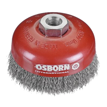 Ref. 0650 301 100 - Tazas Alambre Ondulado M-14  Ø 100 mm Acero (Altas revoluciones)