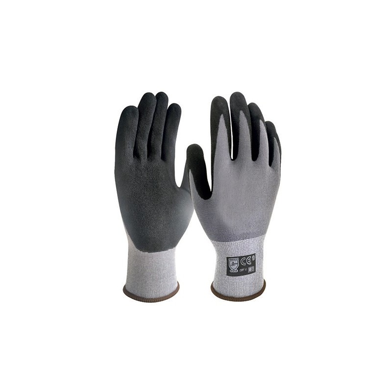 Ref. 0899 520 010 - Guantes Nylon Gris c/Nitrilo Foam