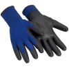 Guantes Nylon Azul Poliuretano Negro