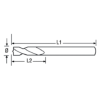 Ref. 0540 418 - Broca para Puntos de Soldadura “Futura” para Vario drill HSS-CO + TIALN