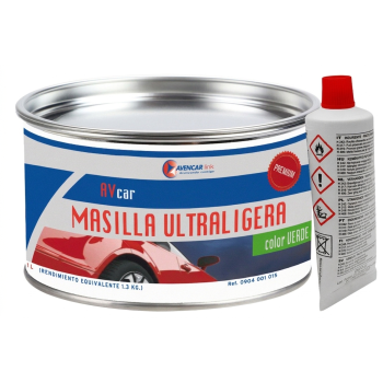 Ref. 0904 001 015 - Avcar Premium Masilla Poliéster Ultraligera Verde 1L