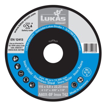 Ref. 0647 833 242 - Disco de Corte para Acero Inoxidable de 0,8 mm