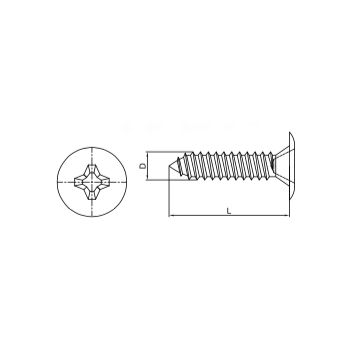 Ref. 0970 0104Z4213 - Tornillo Rosca Chapa, Cabeza Extraplana, Phillips